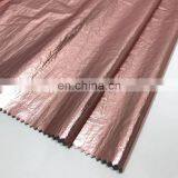 380T Foil Coating Fabric Crinkle Nylon Taffeta Waterproof Fabric for Jacket Garment Sportswear thumbnail-5