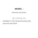 DIESEL ENGINE PARTS SCREW M4X0.7X8 S3450563 FIT FOR CRAWLER EXCAVATOR DX215-9C DX215-9CN thumbnail-1