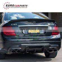 C Class Carbon Fiber Rear Lip Spoiler Diffuser For for W204 C63 4 Door to Vorsteiner Style Carbon Finber Diffuser for C63 2012+ thumbnail-2