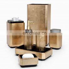 Raw Gold Plated Aluminium Bathroom Set