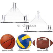 Acrylic Ball Stand Holder Transparent Sports Ball Storage Rack for Basketball Football Volleyball Soccer Ball