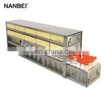 Upright Medical Refrigerator Freezer Rack for 2 Inch Cryoboxes