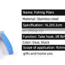 High Grade Multifunction NINJA PRO NP681 Lure Pliers Curved Mouth Fishing Pliers Stainless Steel Fishing Line Tongs thumbnail-5