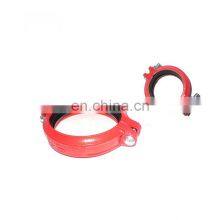 Clamp Pipe Water Supply Pipe Clamp Grooved Ductile Iron Clamp Factory Direct Selling Grey Grooved Clamp thumbnail-5