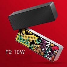 Find Factory F2 Creative Mini Wireless Audio Card Graffiti Paint Heavy Subwoofer New Bluetooth Speaker Wholesale thumbnail-1