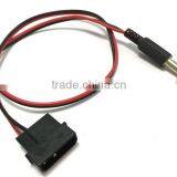 4Pin Male Molex Connector to DC 5.5*2.1mm Male Connector Cable