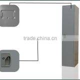 Modern Appearance Bedroom Furniture Single Door Metal Wardrobe Cabinets thumbnail-2