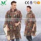 YANLI Custom Camouflage Waterproof Poncho Raincoat With Pvc Coated thumbnail-1