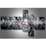 JC Low Pirce Abstract Wall Art Home Decoration 5 Pieces Handmade Canvas Oil Painting For Bedroom HP-63 thumbnail-1