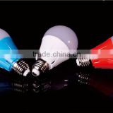 Hot Sale 3W led bulb plasic+Aluminum LED Color Bulb led Red Blue White case Base E27 B22