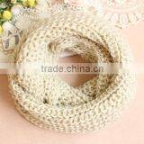 Wholesale Fashion Plain Solid Color Wool Circle Loop Infinity Women Knitted Scarf thumbnail-4