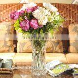 Wedding Props Simulation Peony Flowers Plastic Flowers Single Beam of Squid Silk Flowers Sitting Room Decoration Decorative Flow thumbnail-2