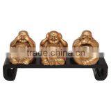 Happy Buddha Statues, See No Evil Hear No Evil Speak No Evil thumbnail-1