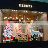 ALFOERVER Pvc Antelope and Christmas Tree Window Decal Sticker thumbnail-2