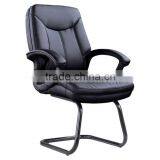 Professional Office Furniture Fixed Armrests Swivel Black Leather Chair (SZ-OC135) thumbnail-3
