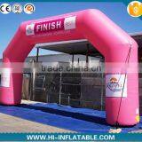 Full Color Print Direct Advertising Inflatable Finish Line Arch Entrance Archway thumbnail-1