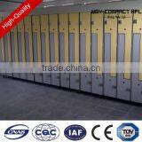 Excellent Quality Wooden Grain Six Door High Abrasion Resistance Formica Hpl Club Locker With Locker Hasps