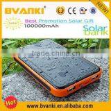2015 trending hot products 100000mah dual usb portable solar cell power bank