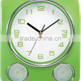 Rectangular Wall Decorative Temperature Humidity Clock With 3 Dials thumbnail-2