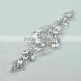 Rhinestone and Pearl Applique Piece for Ribbon WRA-873 thumbnail-2
