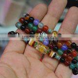 Wholesale Fashion Gemstone Mixed Agate Beads Bracelet Jewelry thumbnail-1