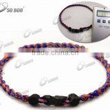 two ropes twist fabric silicone necklace (claspC)