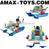 Bd-7530116 Kids Building Block Plastic Intelligent Toys Brick Police Catamaran 45pcs