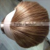 High quality professional female mannequin head 100% human hair training doll head for hairdressing school