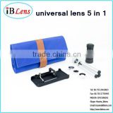 Made in China innovative product 5 In 1 Wide angle macro fisheye telephoto 2X 8X Wallet Smartphone Lenses