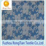 Korea Fashion Plum Flower Printed Lace Fabric for Women's Clothing