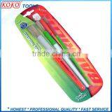 3pcs Different Sizes Bristles Wire Plastic Handle Artist Brush thumbnail-1