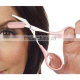 Women Ladies Pro Eyebrow Trimmer Comb Eyelash Hair Scissors Cutter Remover Tool thumbnail-4