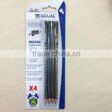 Standard Size Round Shape Soft Wood Blister Card HB Pencil With Heat Rolling Logo thumbnail-1