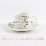 Factory direct wholesale porcelain decal coffee cup set