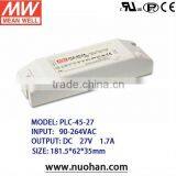Meanwell Power Suppli 27v 45w PFC Function ul Led Driver