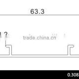 Extruded Aluminium Profiles Sliding Door Profile Lower Track C-739 thumbnail-2