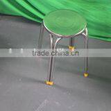 Stainless Steel Metal Stool Fast Food Restaurant Dining Chair Leisure Stainless Steel Chair(YC024) thumbnail-4