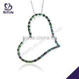 New Fashion Design Charming 925 Silver Heart Shaped Pendant thumbnail-1