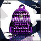 2015 China Supplier Own Brand PU Leather Daily Waterproof Backpack for Teens thumbnail-2