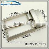New 35mm Formal Rotatable Reversible Twisting Clamp Pin Belt Buckle for Men