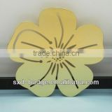 Wonderful round flower Shape Gold plated Bookmark gifts metal For Readers