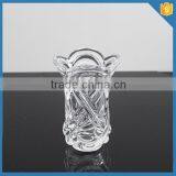Clear Crystal Trumpet Glass Vase thumbnail-2