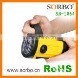 Wind-up Dynamo Rechargeable Emergency LED Flashlight Torch With Waterproof Function thumbnail-1