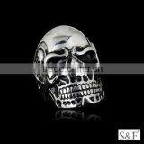 146032 Unisex 2014 Fashion Jewelry Tstainless Steel Skull Rings thumbnail-1