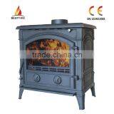 Matt Black Solid Fuel Fireplace thumbnail-1