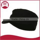 Big Size Cotton Fitted Military Cap with flat top