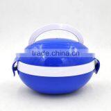 Whole Sale Kids Plastic Lunch Box With Handle/round Shasped Bento thumbnail-1