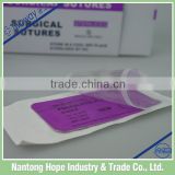 sterile curved suture needle with thread
