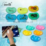 Popular promotion transparent printed gel wrist rest pad with many designs