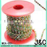 Ss12 Metal Cup Chain With Black Diomand Rhinestone